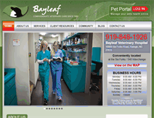 Tablet Screenshot of bayleafvetraleigh.com